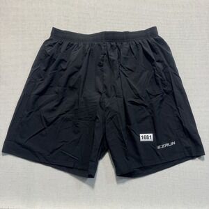 EZRUN Running Shorts Men Sz L Black New With Tags